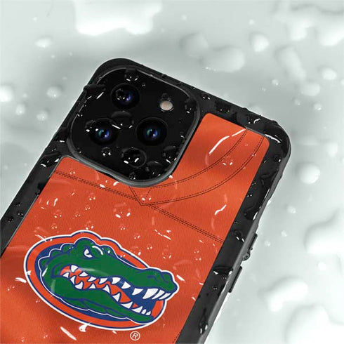 University of Florida Orange Jersey iPhone 15 Pro Waterproof Case
